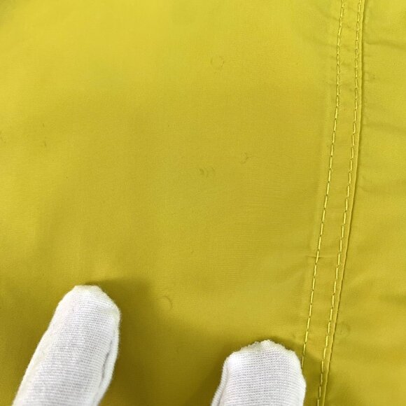 Burberry Yellow Button-Up Womens Trench Coat With Epaulets & Pockets - Picture 6 of 8
